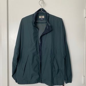 Cutter & Buck Green/Blue Zip-Up Windbreaker Large - Excellent Condition